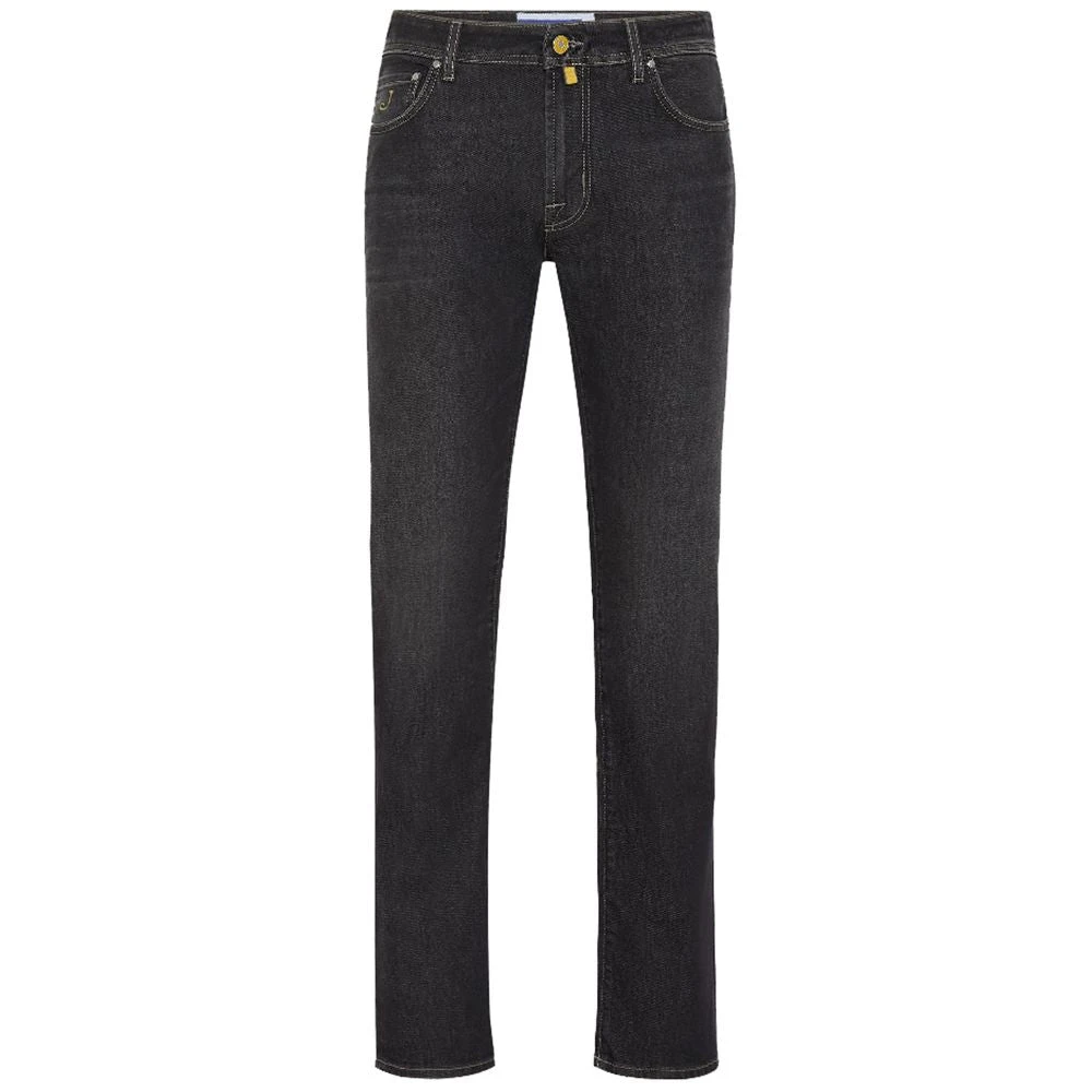 Jacob Cohën Zwarte katoenen jeans & broek Black Heren