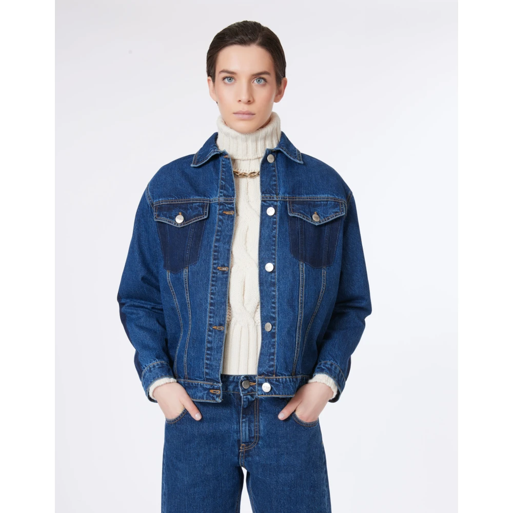 MVP wardrobe Marsala Denim Jack Blue Dames