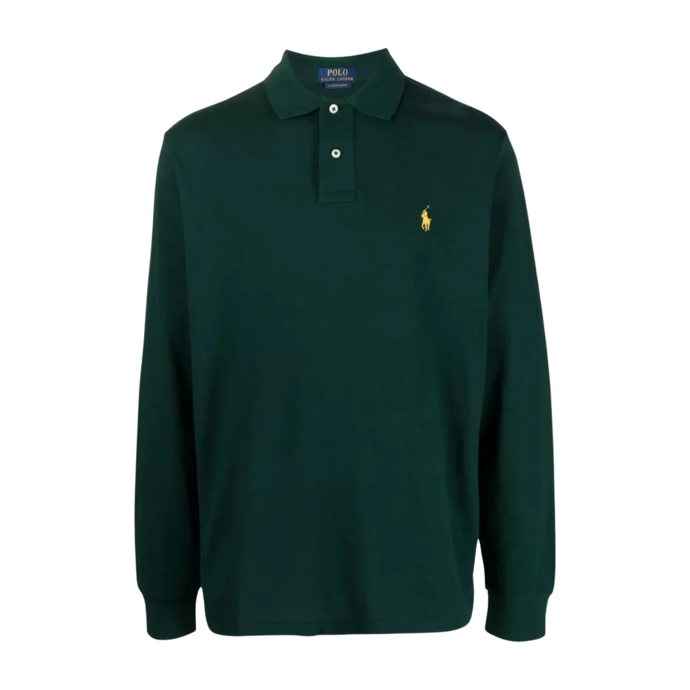 Ralph Lauren Groen poloshirt Custom Slim Fit Green Heren