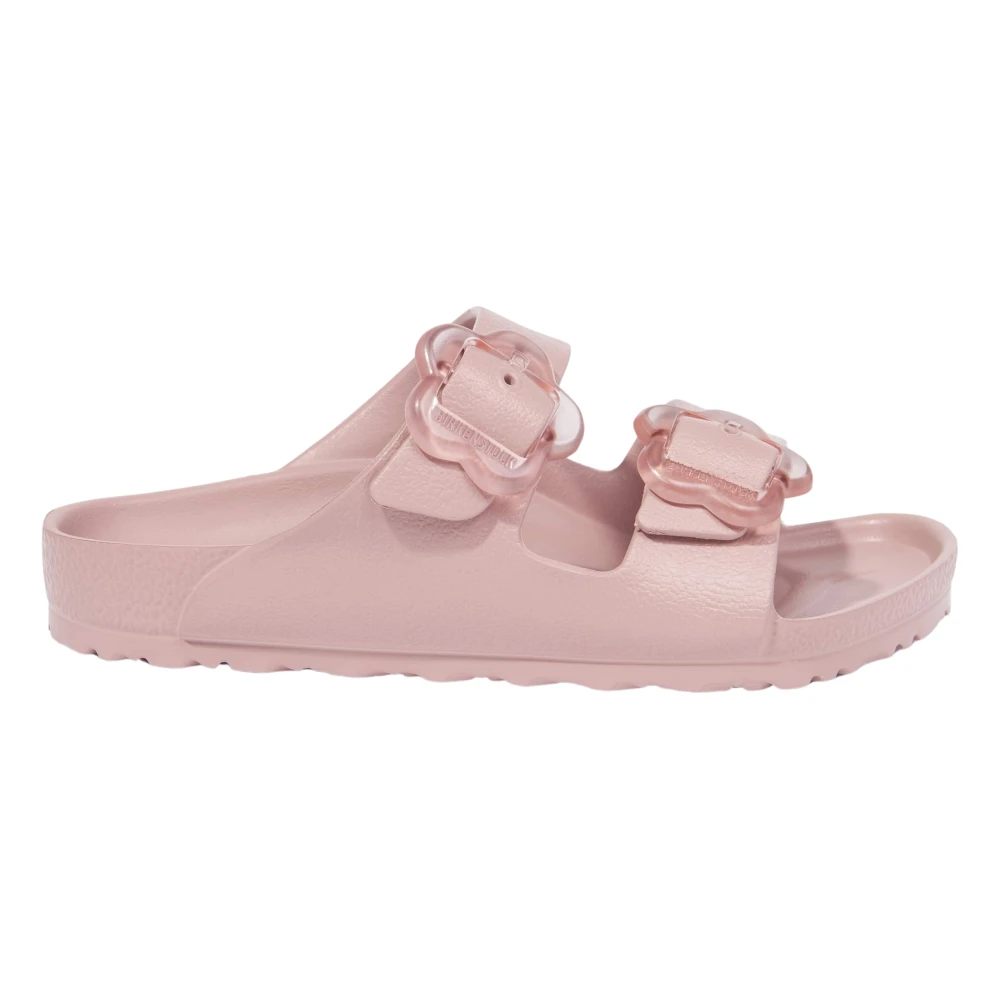 Birkenstock Girls Pink Arizona Flower Buckle - Kids Sandals - 30 Eu - Kids