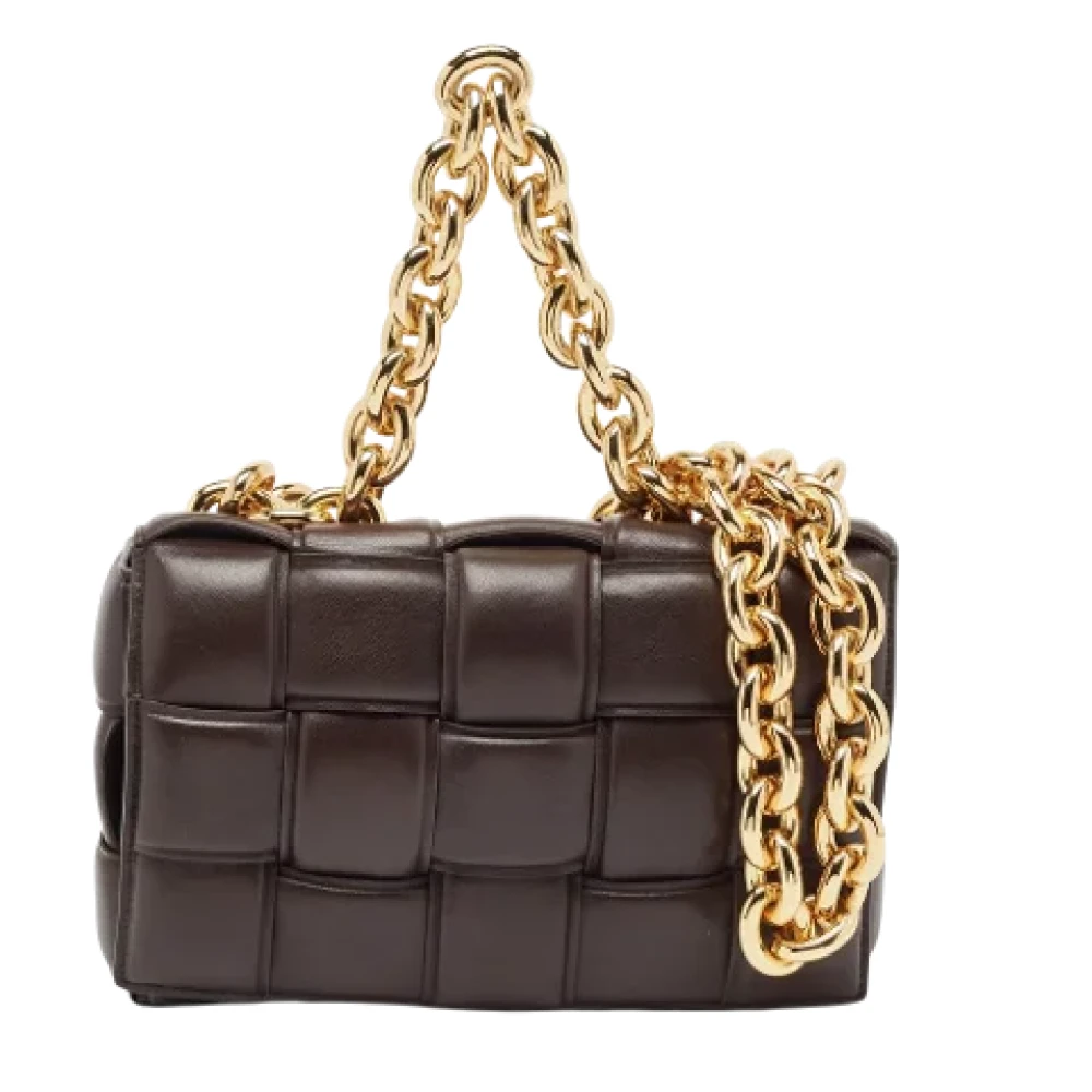 Bottega Veneta Vintage Pre-owned Leather shoulder-bags Brown Dames
