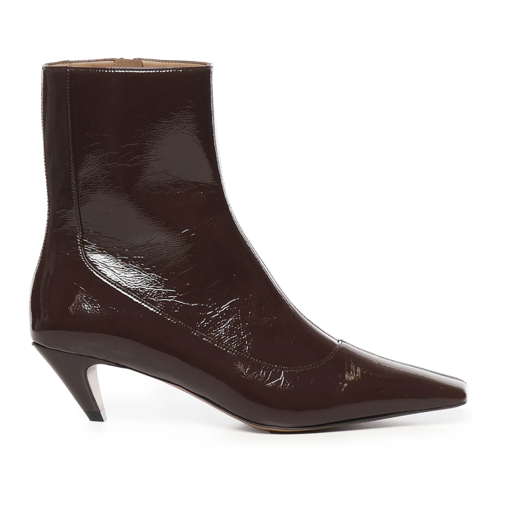 Stella Mccartney Women's Brown Vegan Mocha Boots Zip Closure