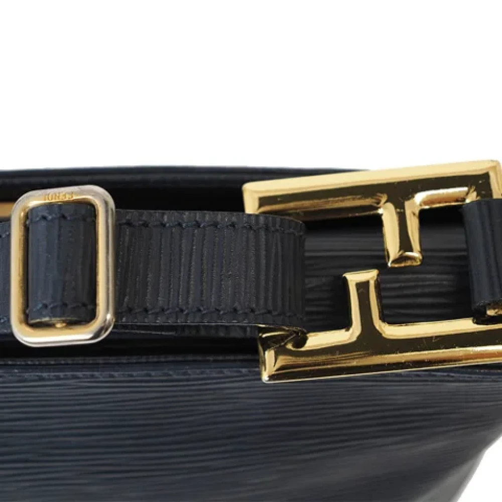 Fendi Vintage Pre-owned Leather fendi-bags Blue Dames
