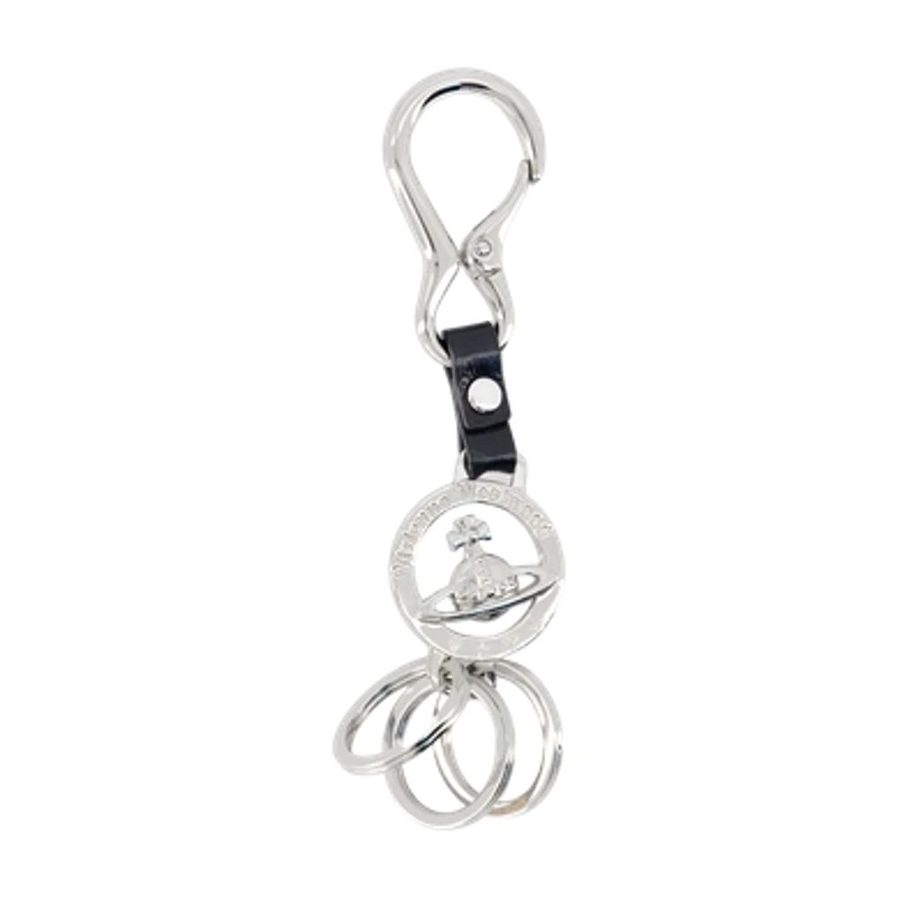 Vivienne Westwood Orb Medallion Keyring - Man Keyrings Silver One Size - Immagine 4