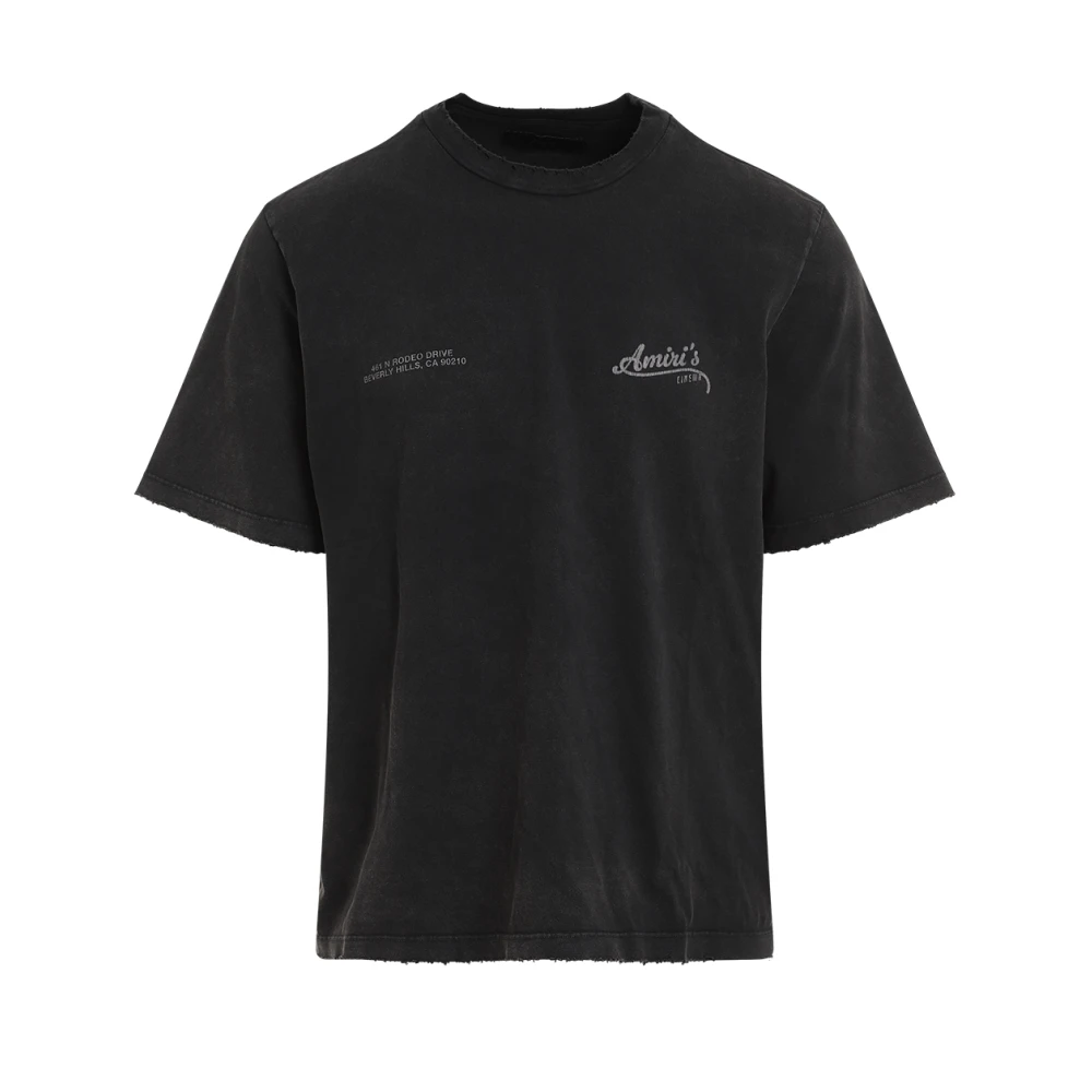 Amiri Zwarte T-shirt voor mannen Black Heren