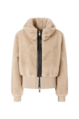 Bagels Faux Fur Bomber Jacka
