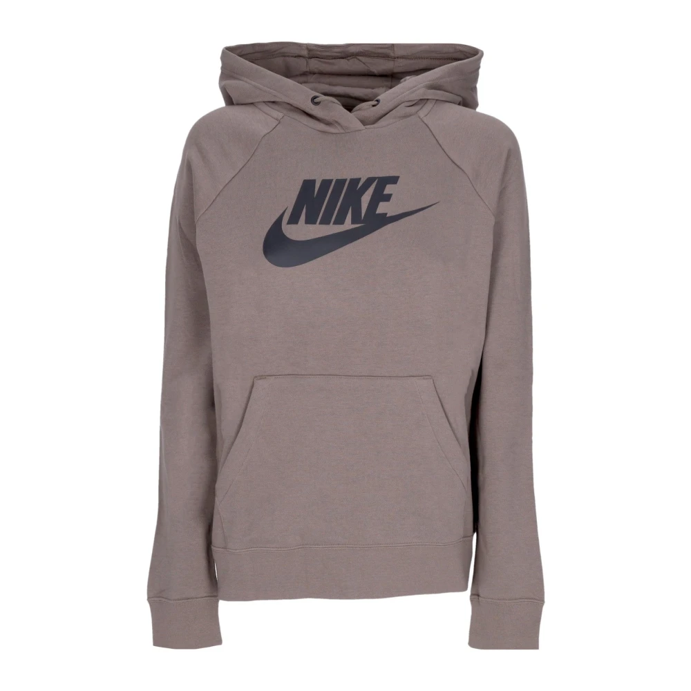 Nike Essential Hoodie Olivgrå/Svart Gray, Dam