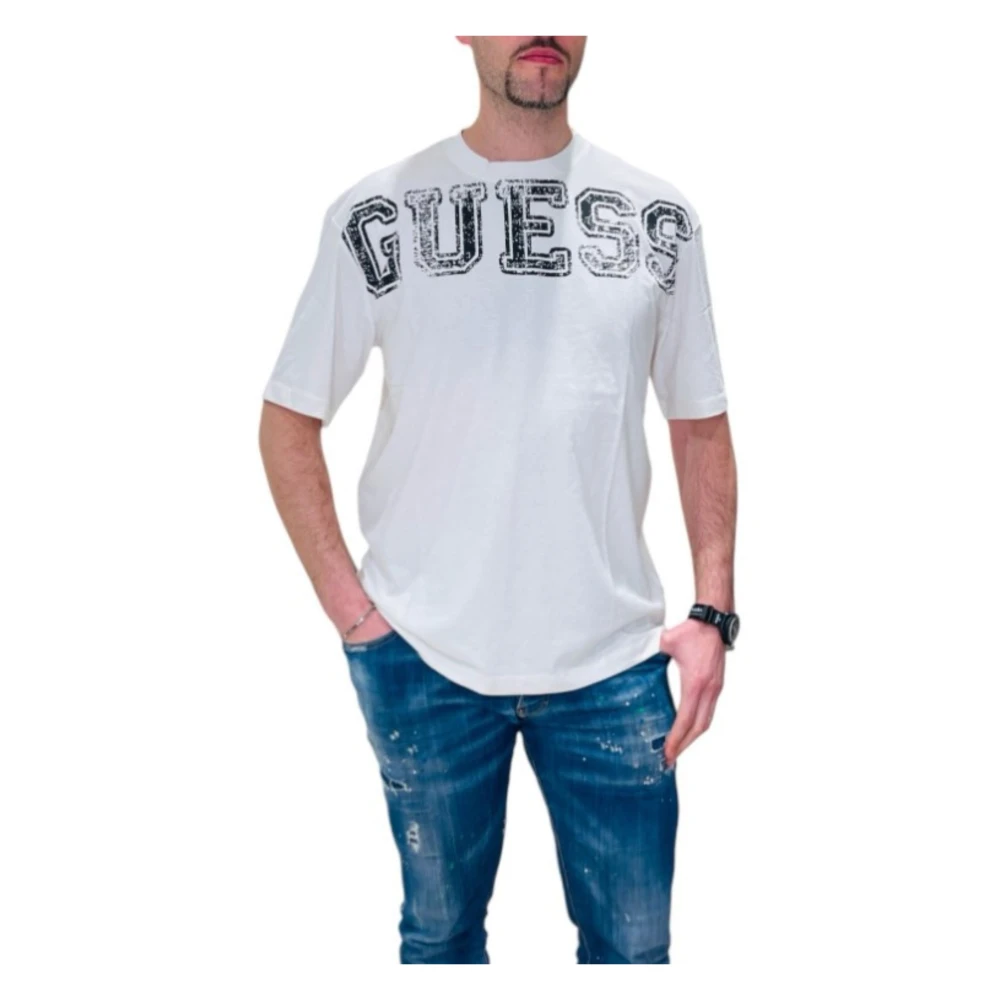 Guess - Tops > T-Shirts - White - Guess - Modalova