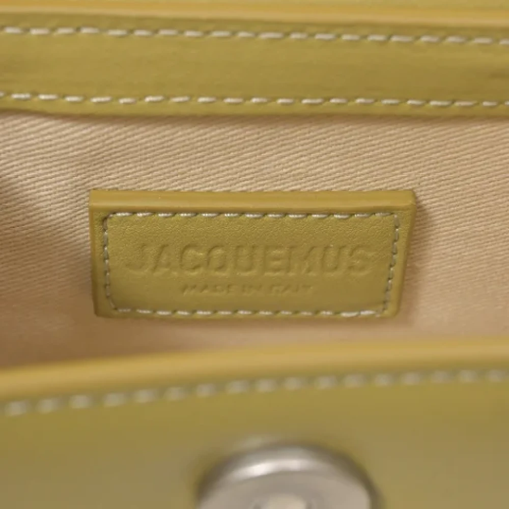 Jacquemus Pre-owned Leather shoulder-bags Green Dames
