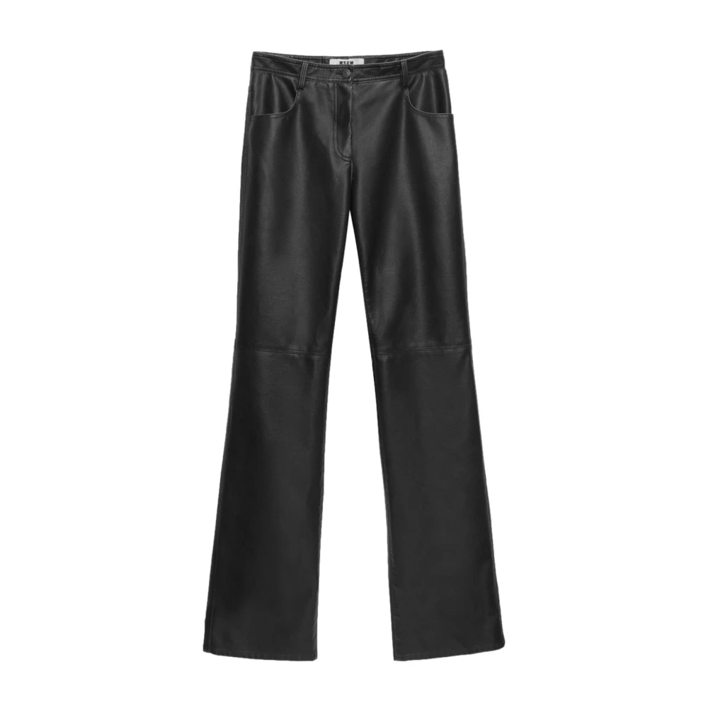 Msgm Zwarte Broek Black Dames