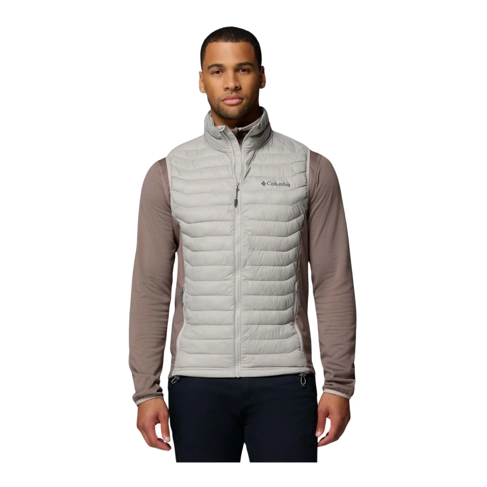 Columbia Uomo Grigio - Gilet Ibrido Powder Pass - Sport - Xl