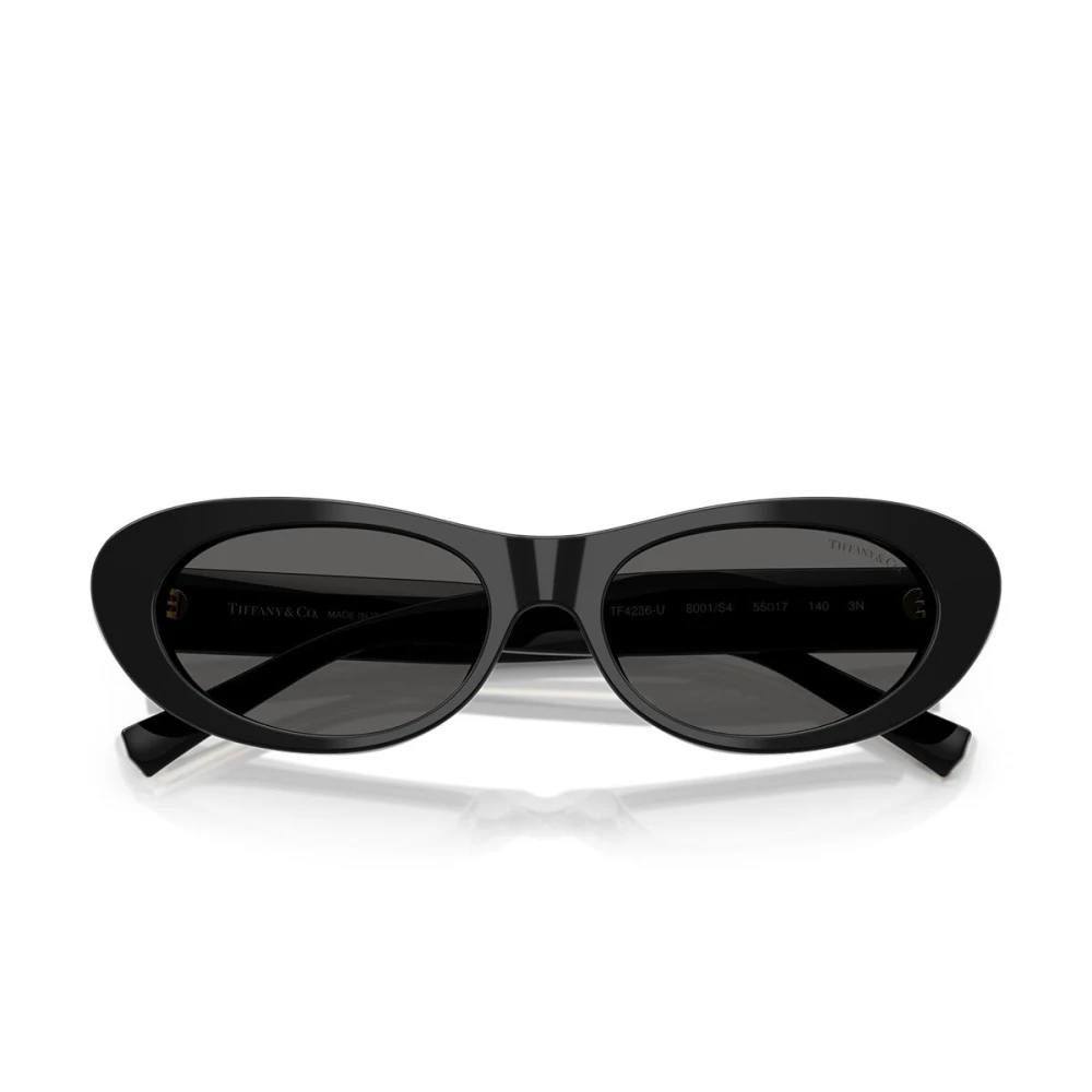 Tiffany Women's Black Sunglasses, 55 Mm, Narrow Oval Sunglasses