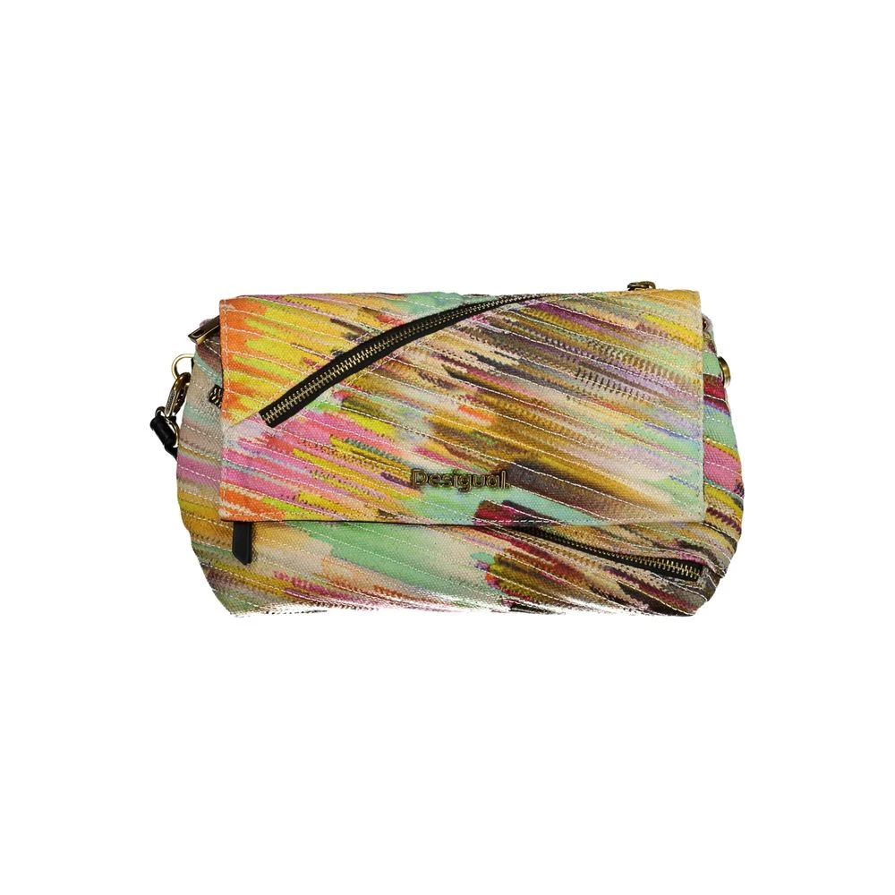 Desigual Donna Multicolor Giallo Polyester Handbag