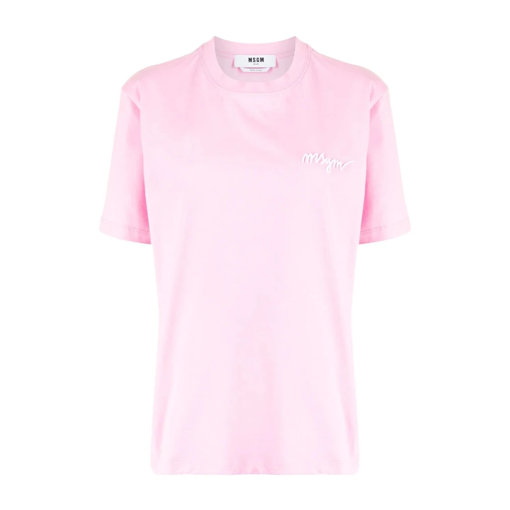 Msgm Stijlvolle T-Shirts Pink Dames