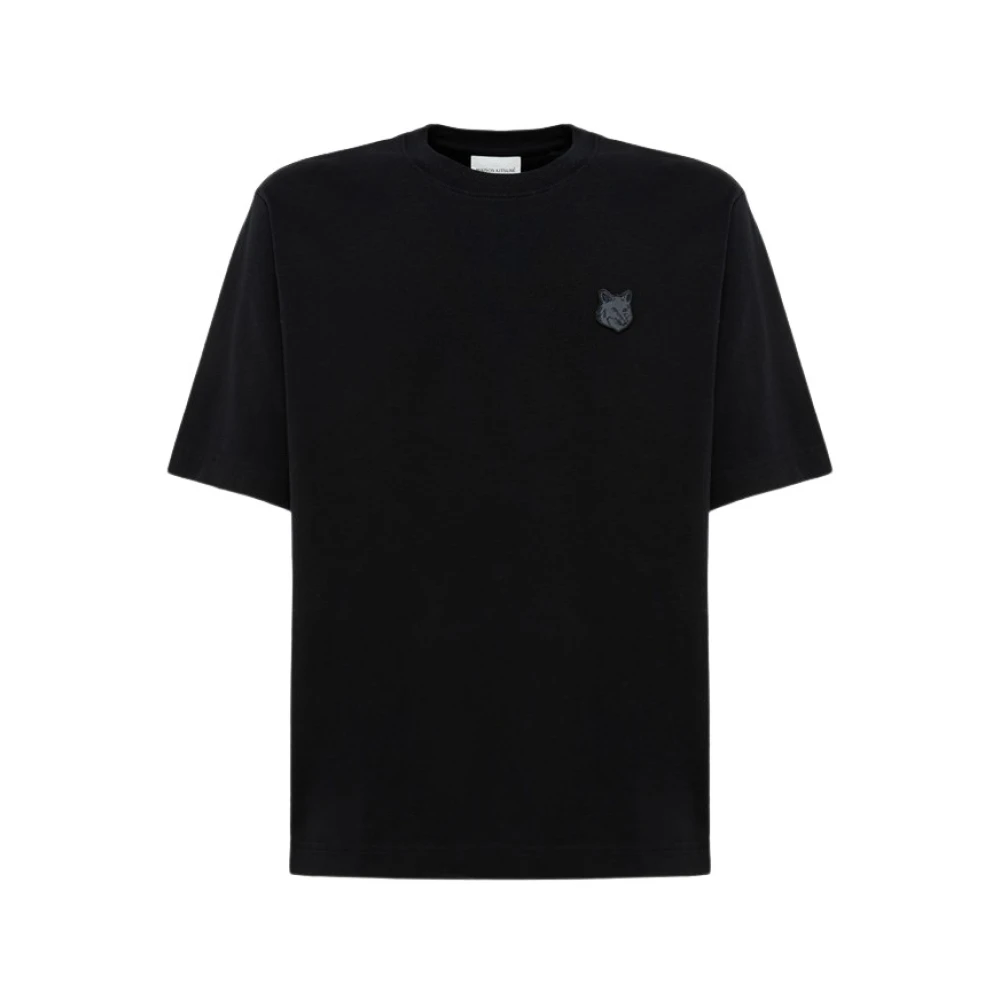 Maison Kitsuné Iconische Kleur Match T-Shirt Black Heren