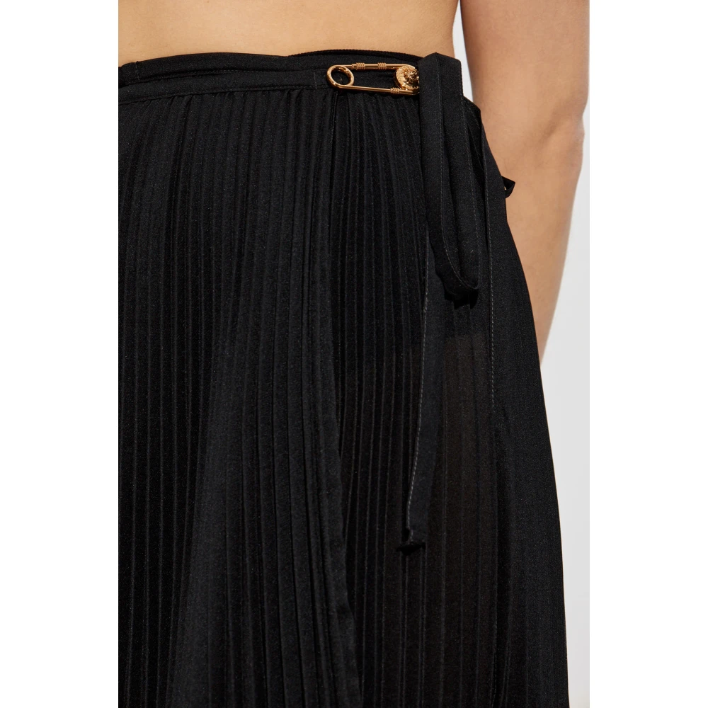 Versace Geplooide rok Black Dames