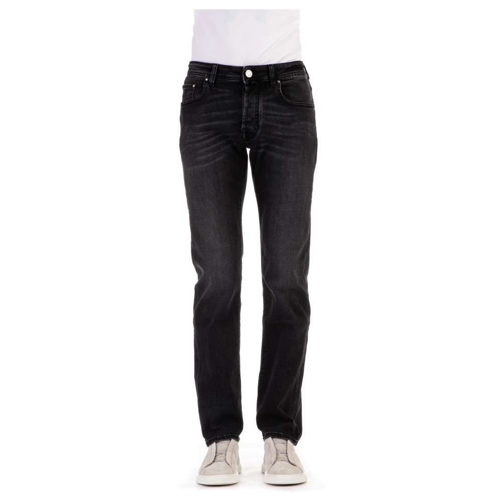 Behagelige og elastiske svarte jeans