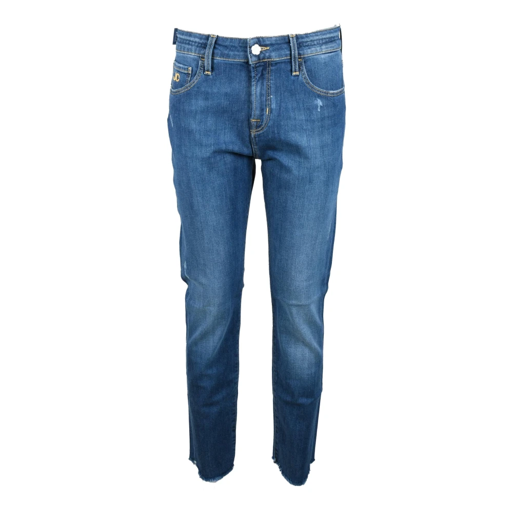Jacob Cohën Stijlvolle Jeans met Katoenmix Blue Dames