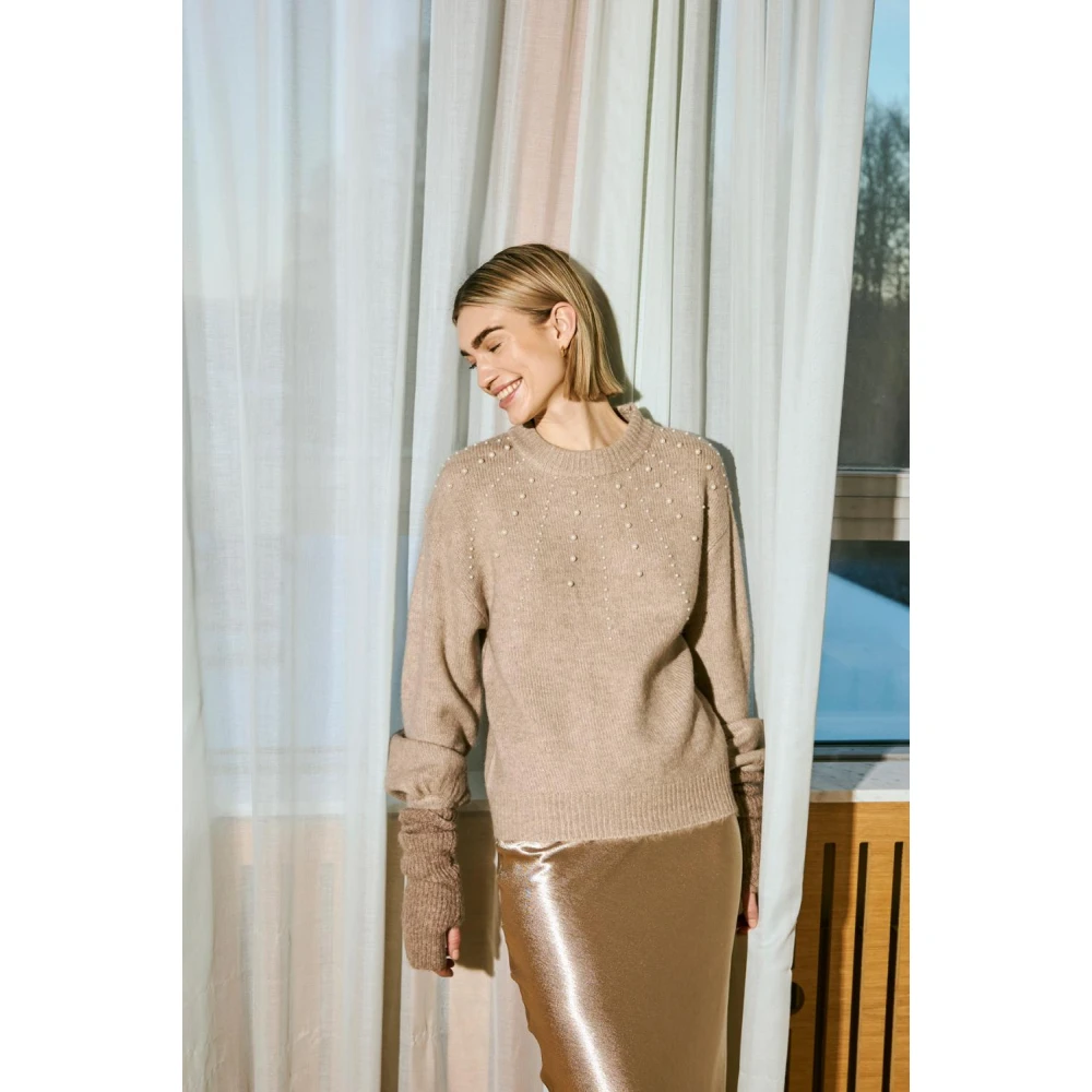 Freequent Stijlvolle pullover Fqpearl Beige Dames