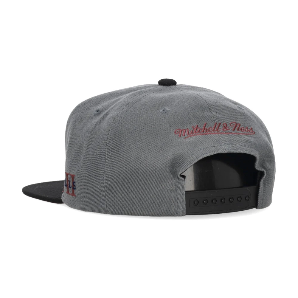 Mitchell & Ness Chicago Bulls Snapback Pet Grijs Zwart Gray Heren