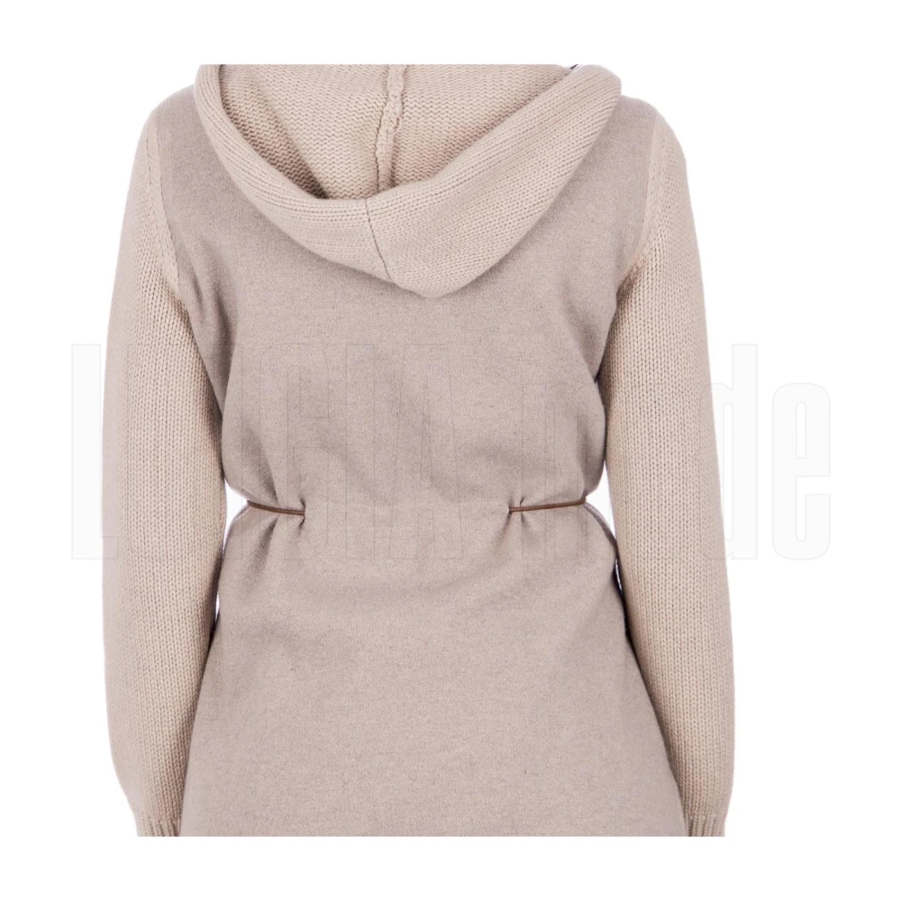 Fabiana Filippi Luxe Wolmix Cardigan Beige Dames