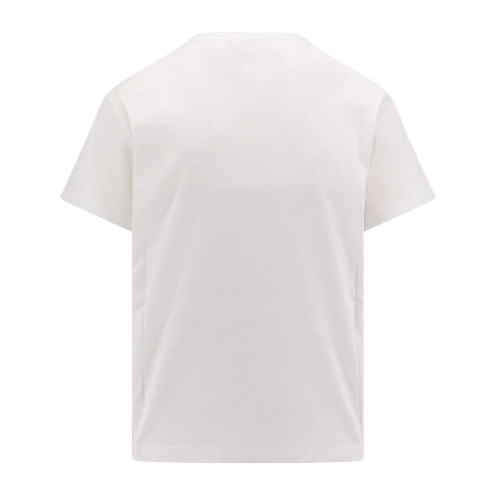 Valentino Wit Crew-Neck T-Shirt White Dames