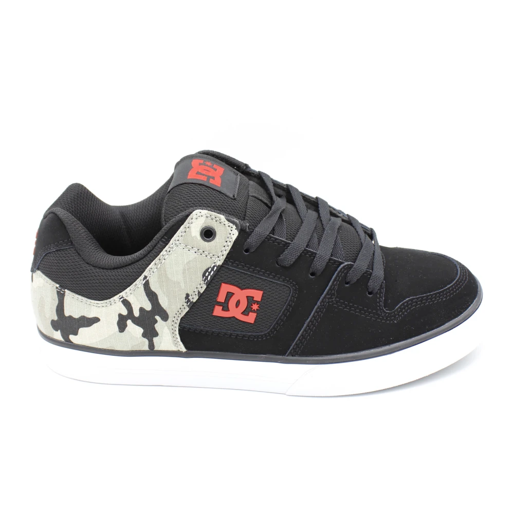 DC Shoes Suède veterschoenen met canvas inzetstukken Heren Schoenen Veelkleurig Multicolor