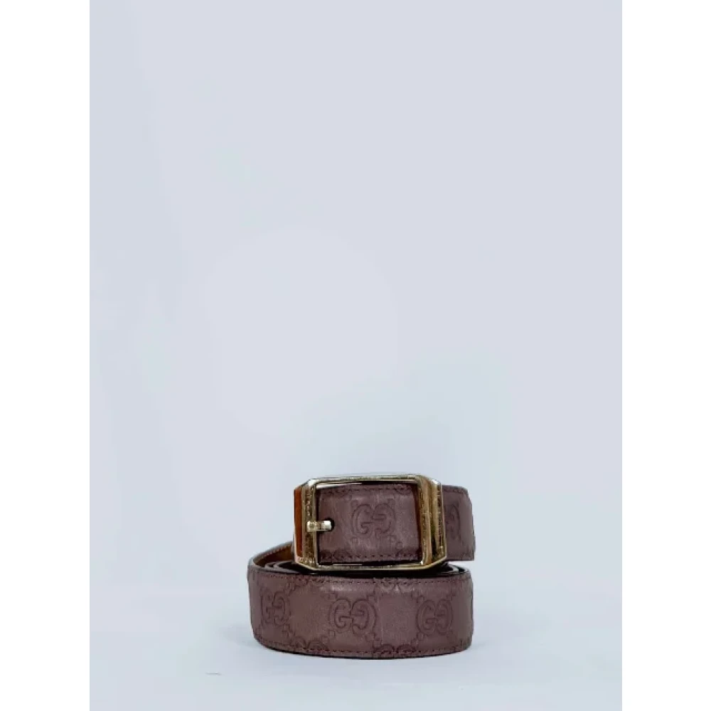Gucci Vintage Pre-owned Fabric belts Brown Dames