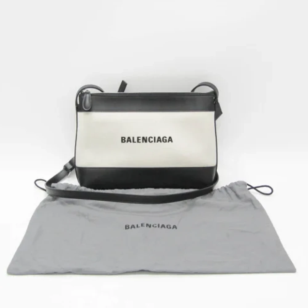 Balenciaga Vintage Pre-owned Canvas shoulder-bags Beige Dames