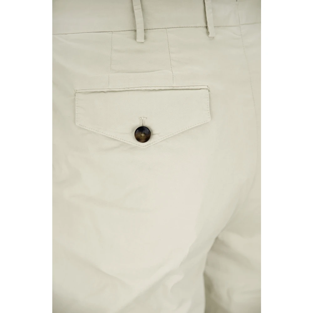 PT Torino Heren Knoop Rits Broek Beige Heren