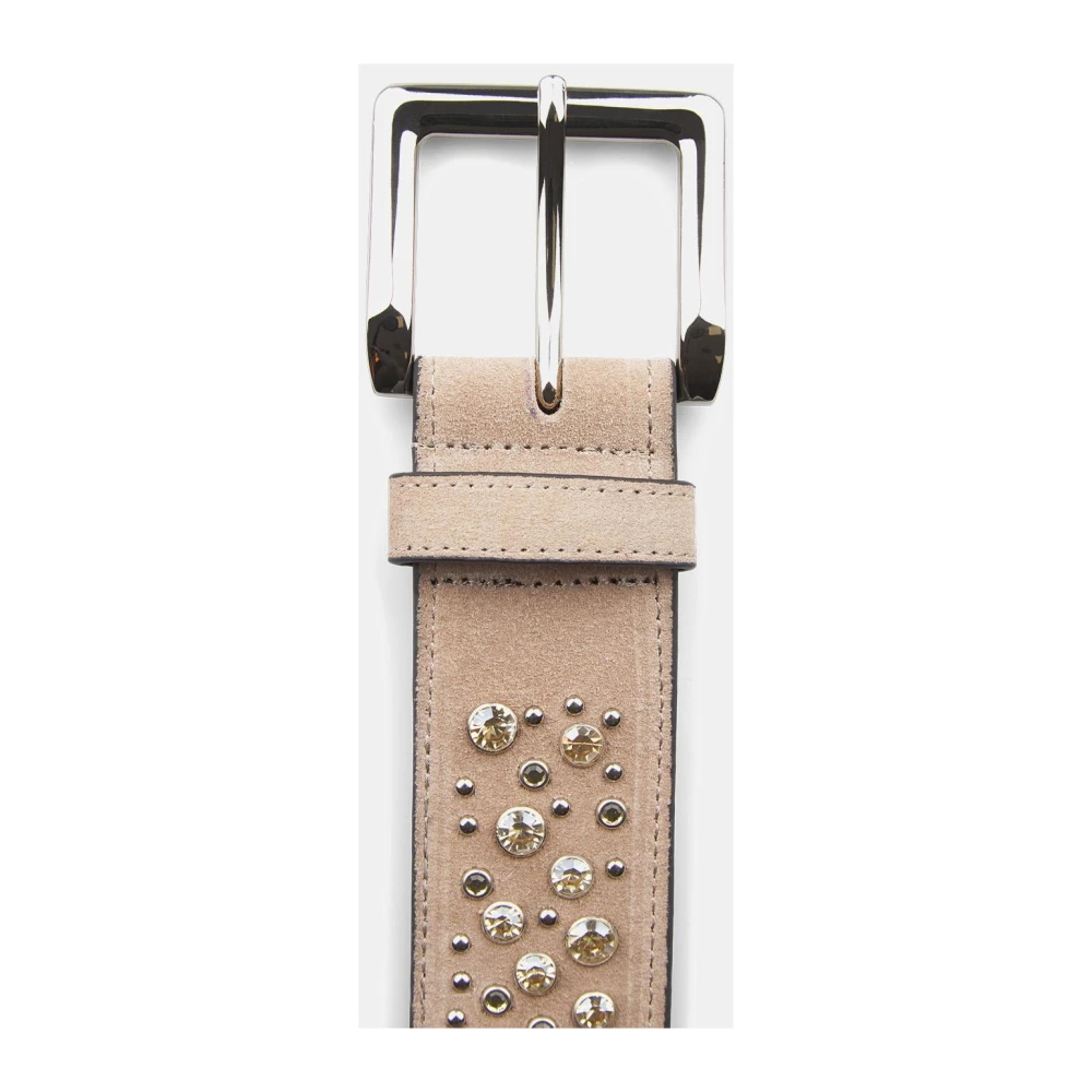 Alma en Pena Gevlochten leren riem Brown Dames