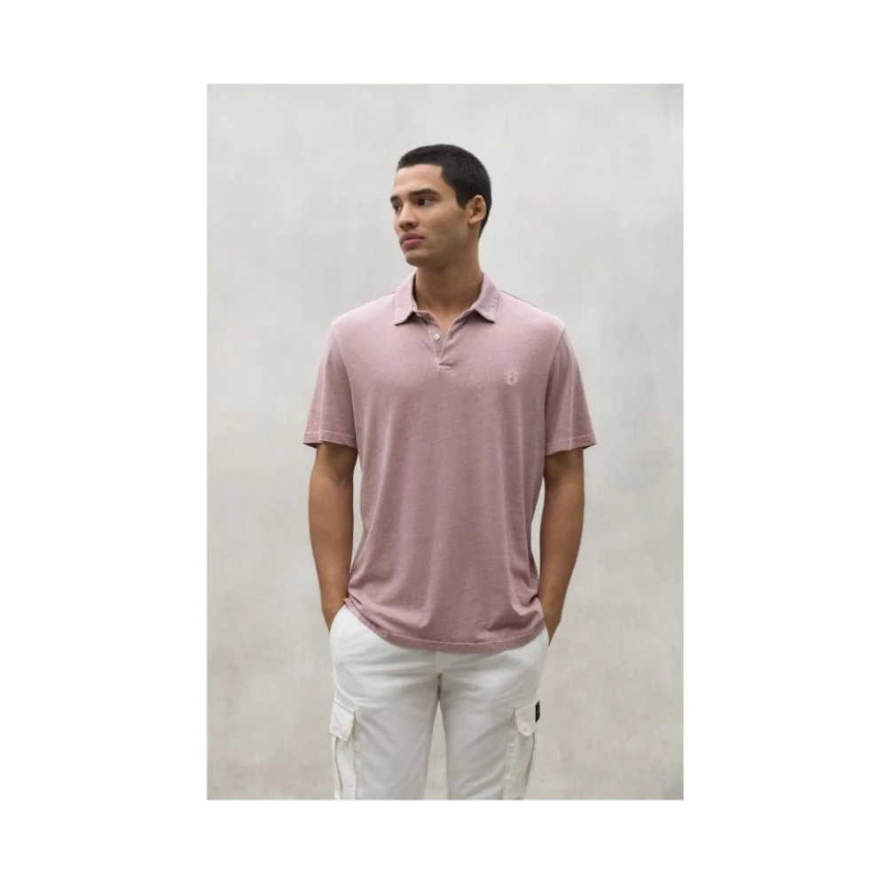 Ecoalf Polo Shirt Korte Mouwen Pink Heren