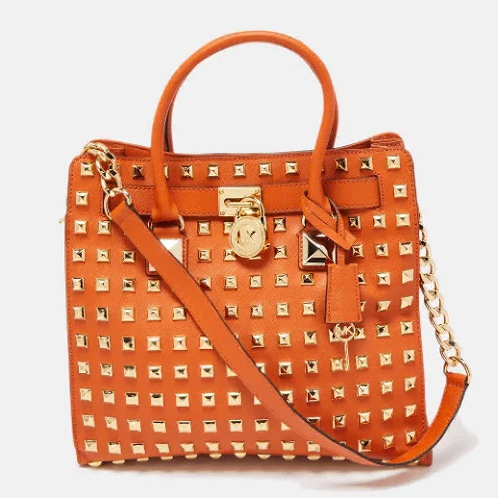Michael Kors Pre-owned Leather totes Orange Dames