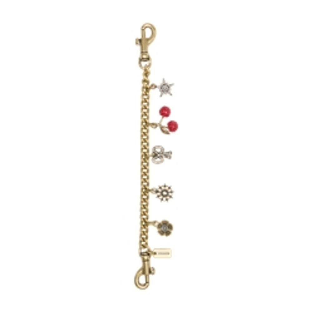 Coach Women's Crystal Motif Chain Bag Charm