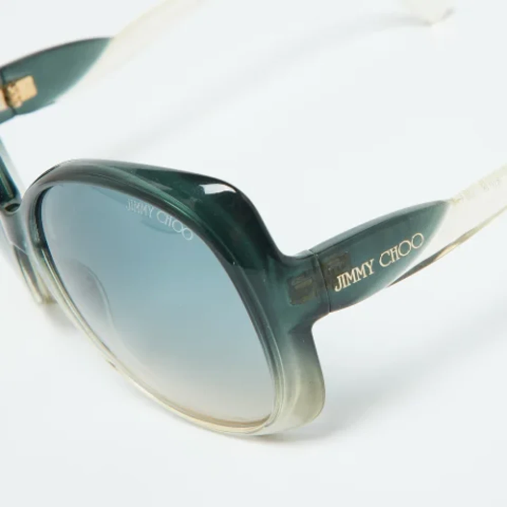 Jimmy Choo Pre-owned Acetate sunglasses Green Dames