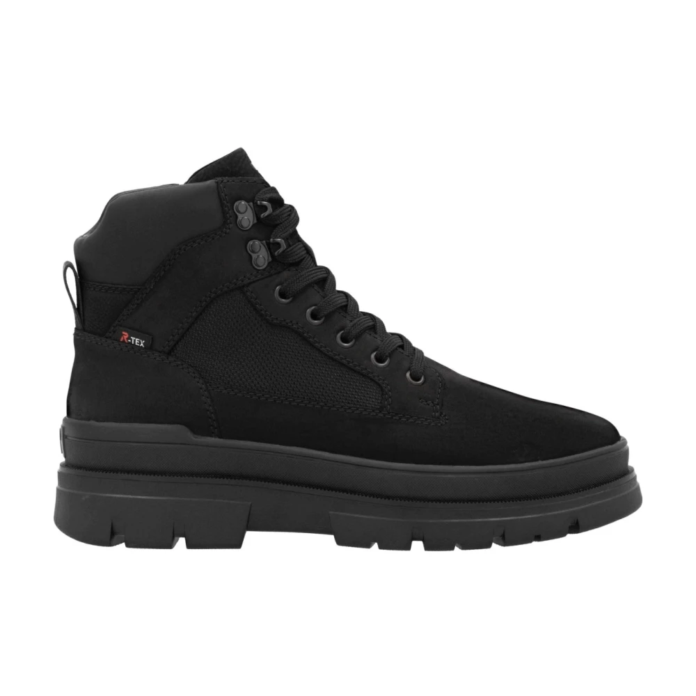 Rieker Men's Black Lace-Up Boots, 8 Uk, Closed Ankle Boots