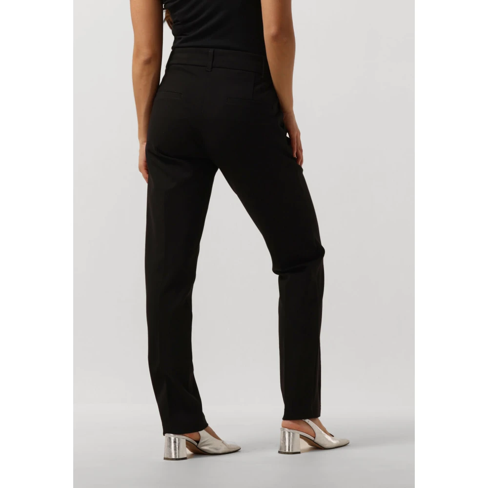 Summum Woman Flared Broek in Tijdloos Zwart Black Dames