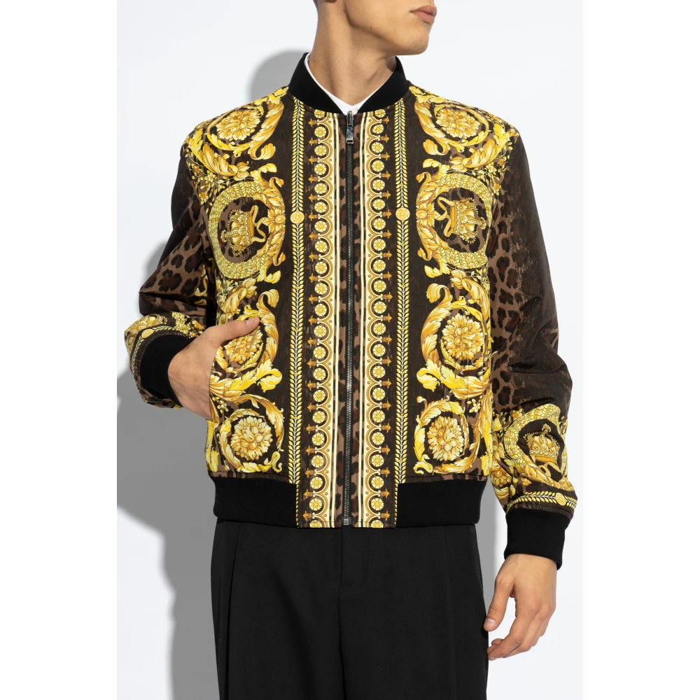 Versace Omkeerbare bomberjack Black Heren