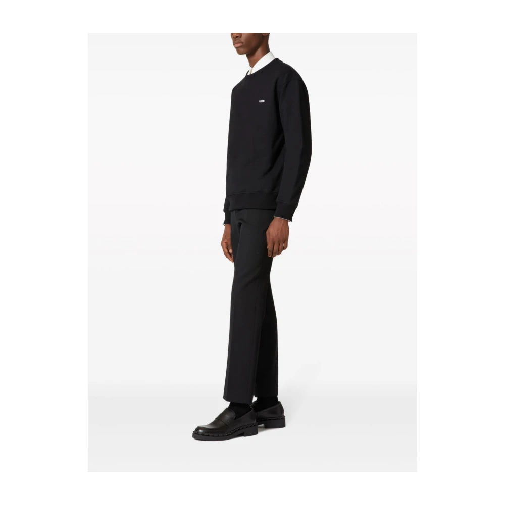 Valentino Zwarte Logo-Print Trui Black Heren