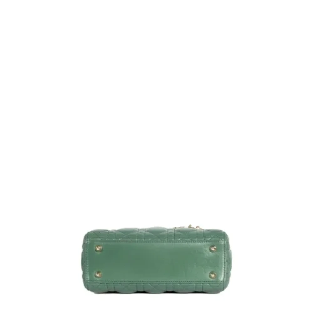 Dior Vintage Pre-owned Leather dior-bags Green Dames