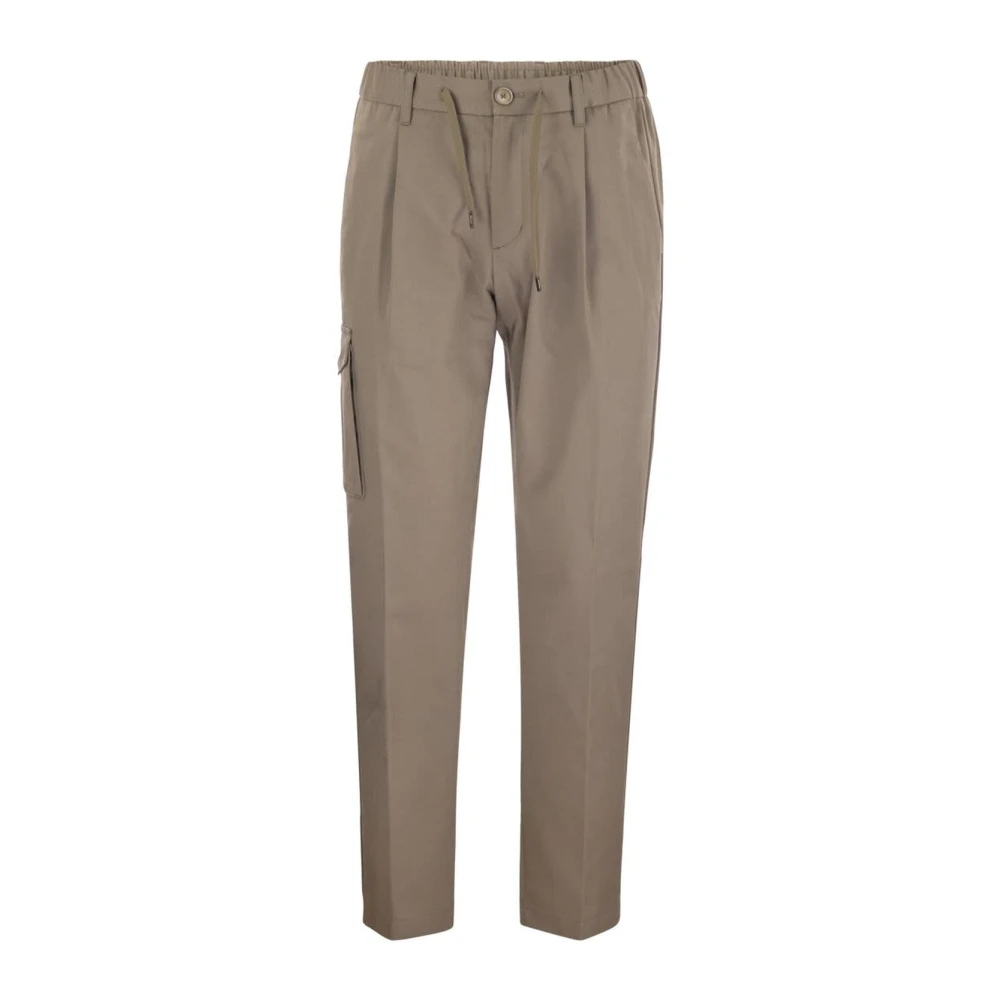 Herno Uomo Beige Resort Cargo Trousers