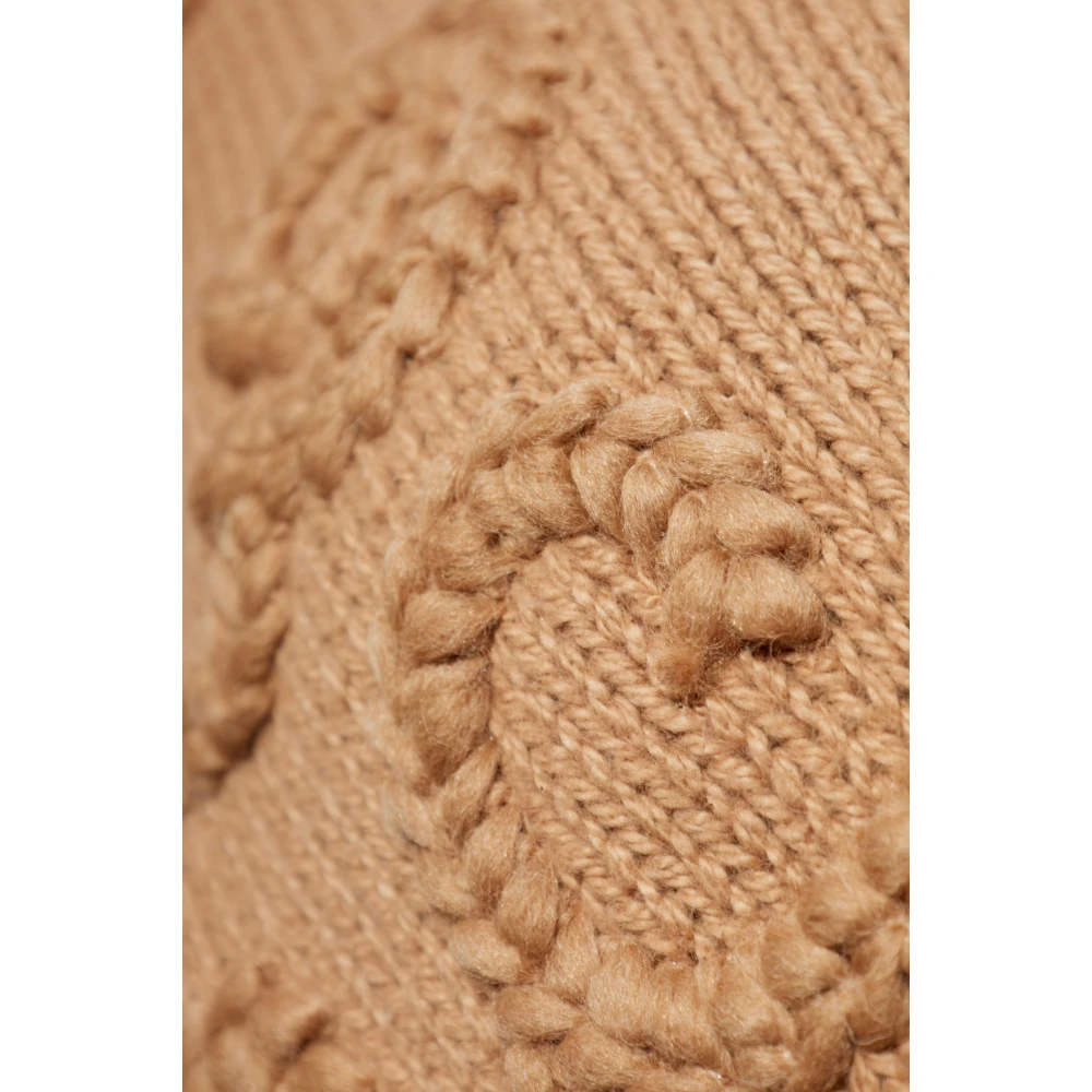 Moncler Gebreide trui met patroon Beige Dames