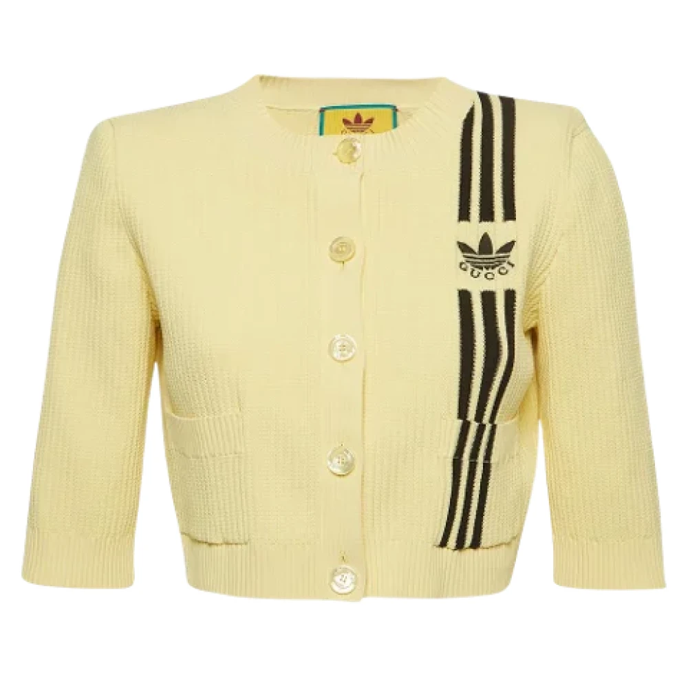 Gucci Vintage Pre-owned Knit tops Yellow Dames