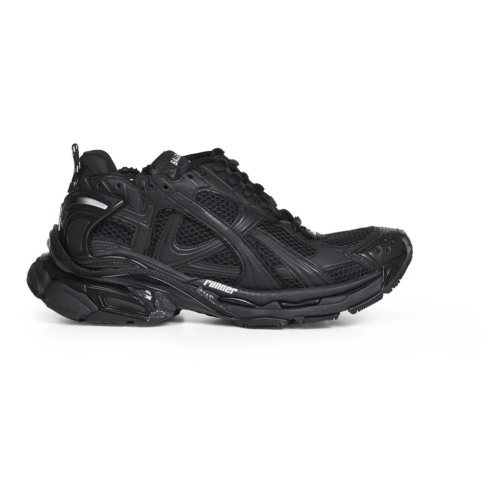 Balenciaga Men's Black Sneakers, 9 Uk, Runner Sneaker