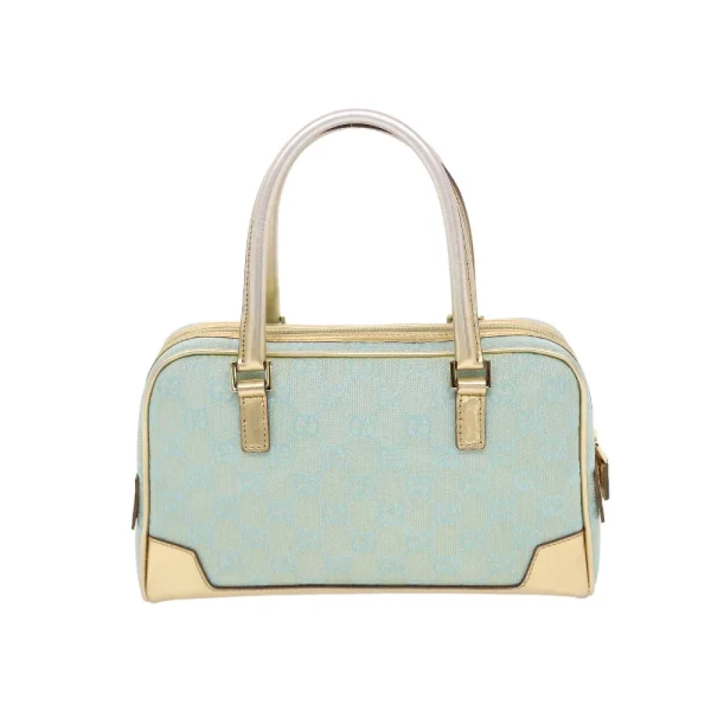 Gucci Vintage Pre-owned Leather handbags Blue Dames