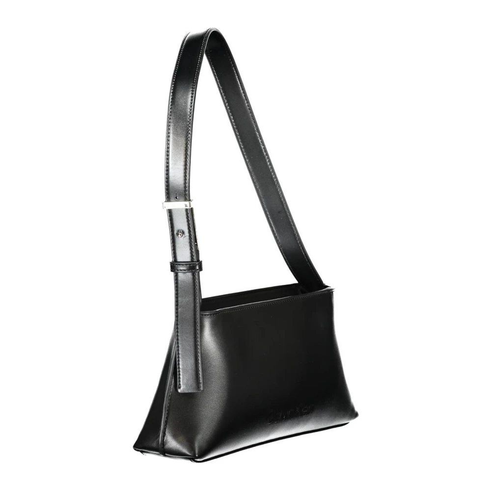 Calvin Klein Zwarte Stijlvolle Polyester Handtas voor Vrouwen Black Dames
