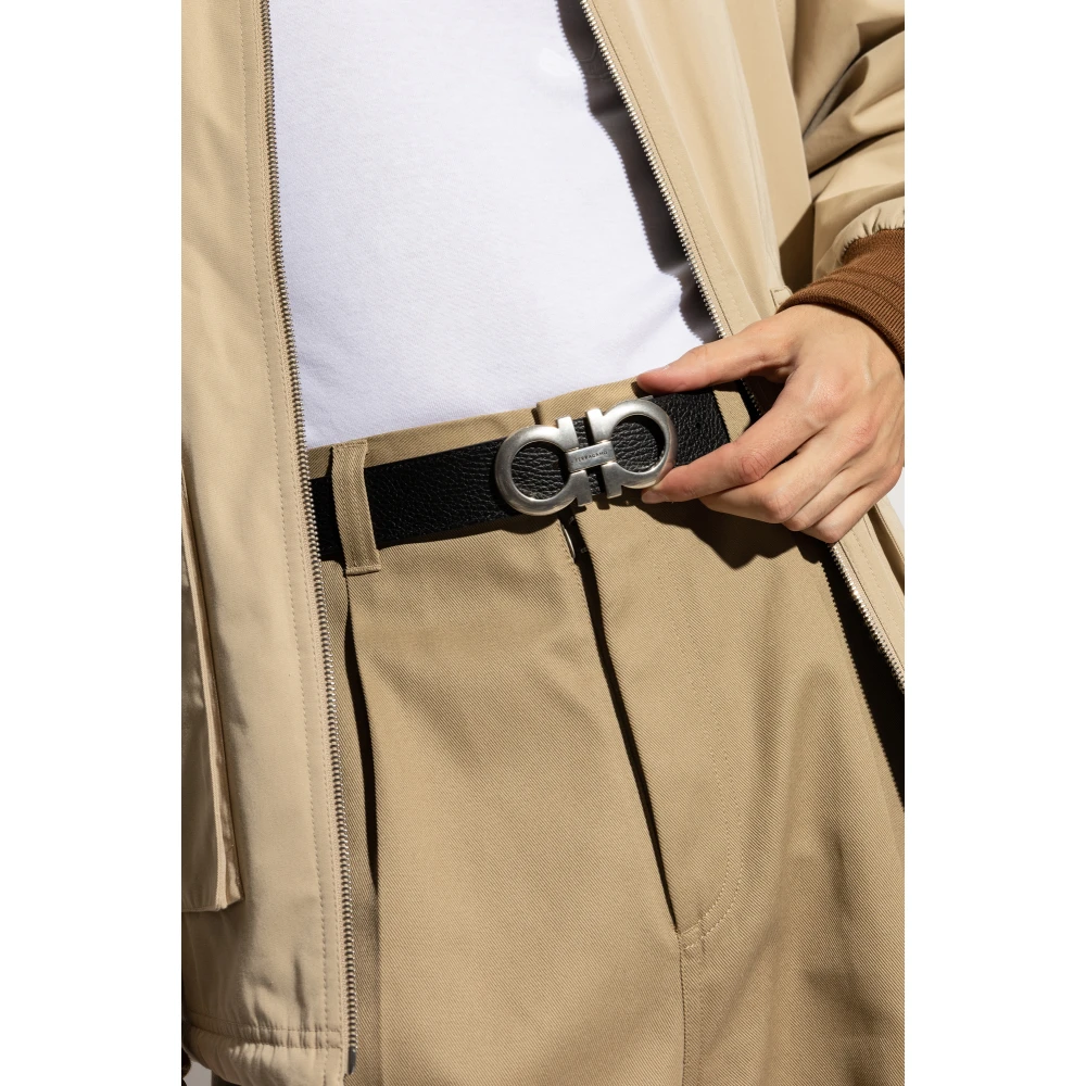 Salvatore Ferragamo Omkeerbare riem Brown Heren