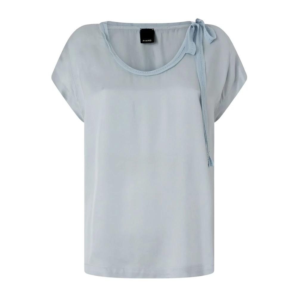 Pinko Women's Blue Blouses, M, Bertha Blouse