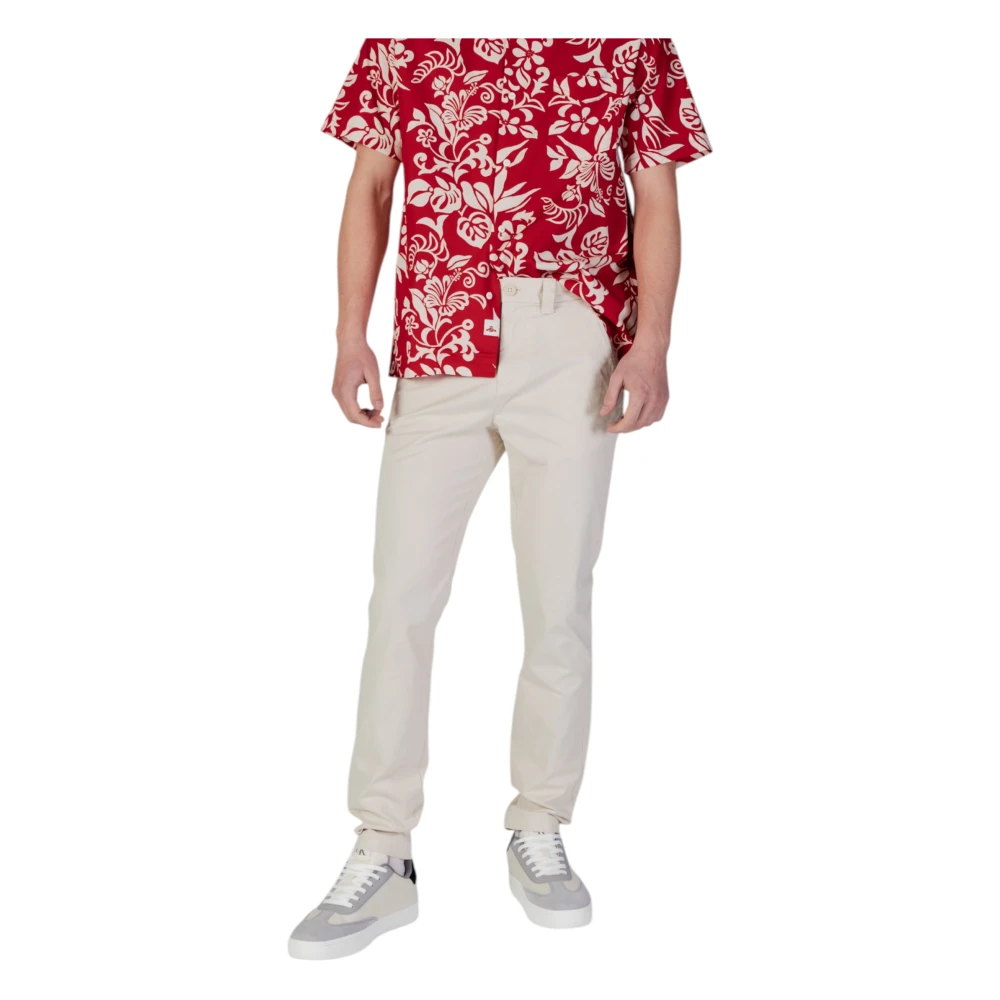 Tommy Jeans Casual katoenmix beige broek Beige Heren
