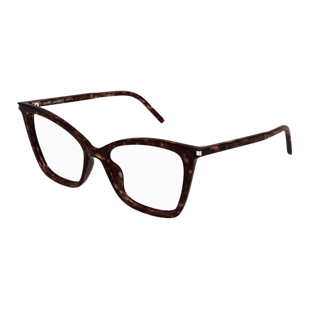 Saint Laurent Women's Brown Havana Transpa Eyeglasses Sl 386 013 - Glasses - 53 Mm - Accessories